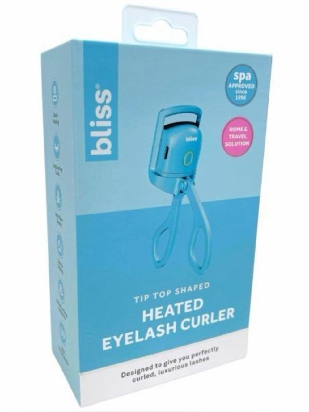 💙 Bliss Heated Eyelash Curler Blue New In Box Lash Styling Tool